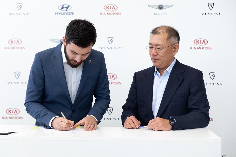 Deal entre Rimac et Hyundai // Source : Rimac Deal entre Rimac et Hyundai // Source : Rimac