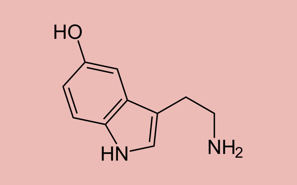 La sérotonine. // Source : Wikimedia/CC/NEUROtiker La sérotonine. // Source : Wikimedia/CC/NEUROtiker