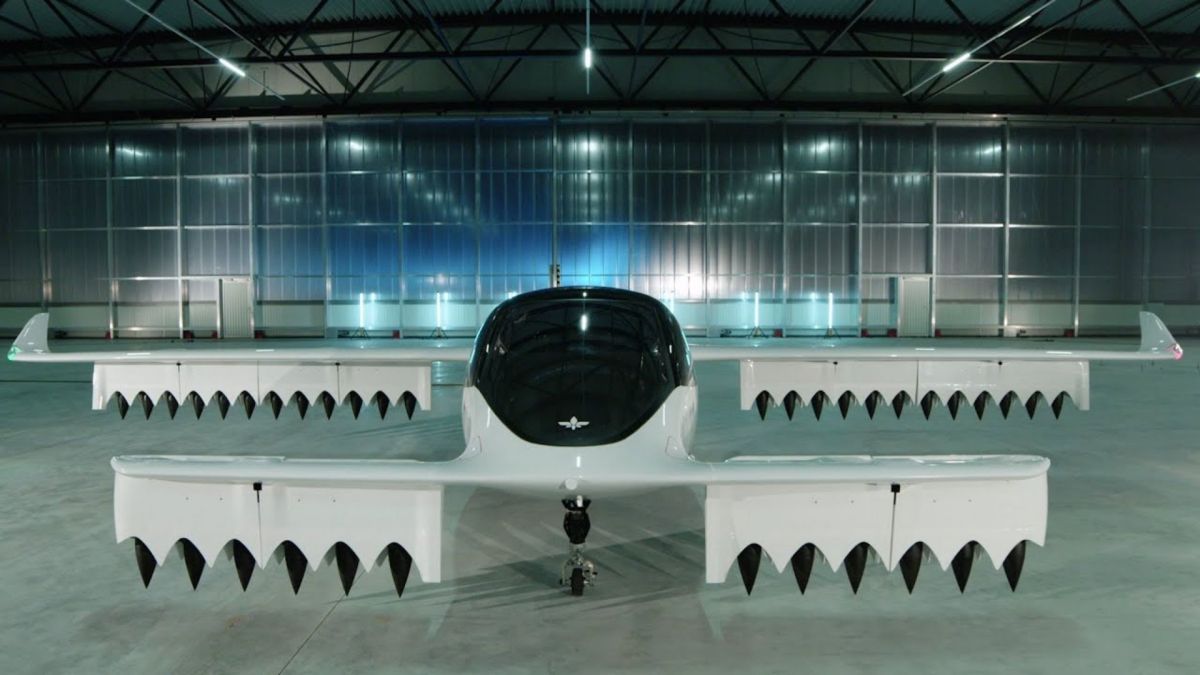Le Lilium Jet avant son test. // Source : Youtube/Lilium Le Lilium Jet avant son test. // Source : Youtube/Lilium