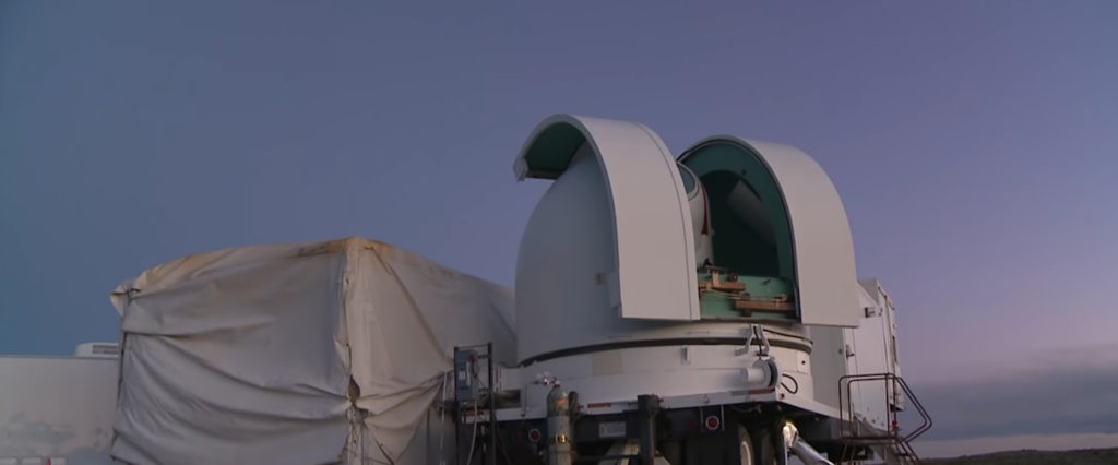 Le DLWS : le système de l'US Air Force capable d'abattre des missiles avec un laser. // Source : Youtube/AFResearchLab Le DLWS : le système de l'US Air Force capable d'abattre des missiles avec un laser. // Source : Youtube/AFResearchLab