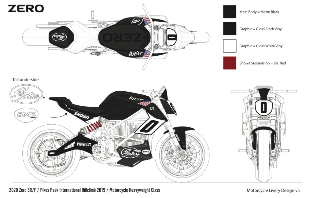 Zero SR/F pour Pikes Peak // Source : Electrek Zero SR/F pour Pikes Peak // Source : Electrek