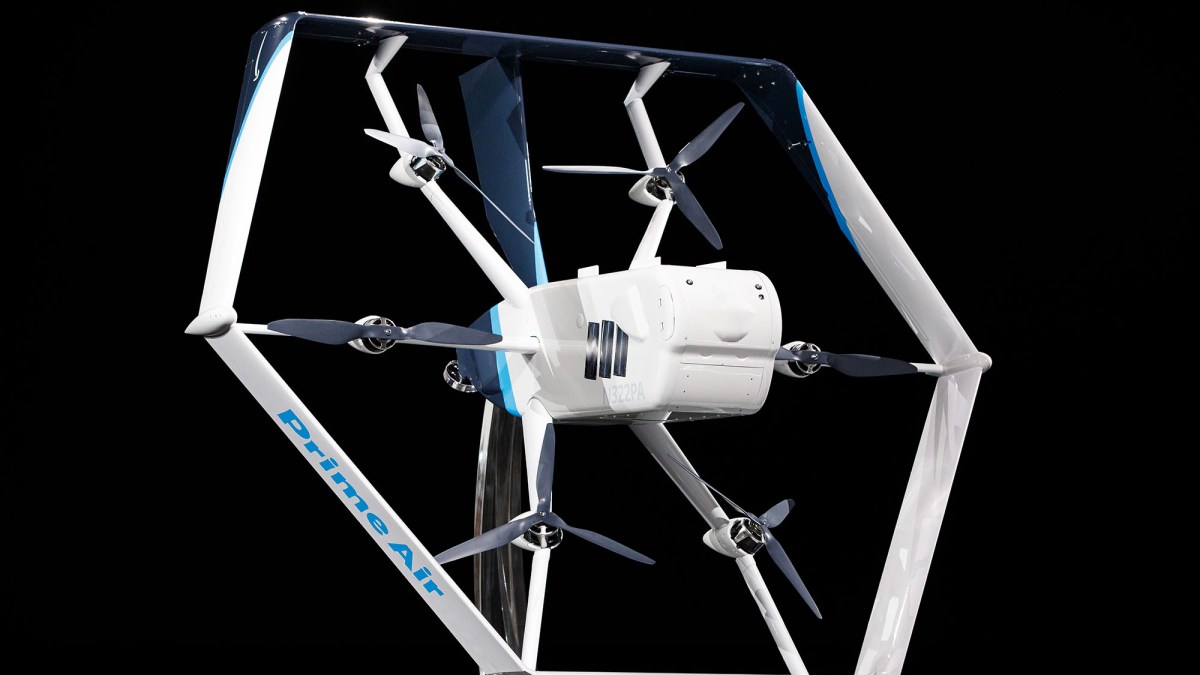 Le nouveau drone de livraison d'Amazon. // Source : Jordan Stead Le nouveau drone de livraison d'Amazon. // Source : Jordan Stead