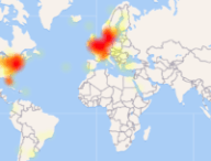 Des problèmes rapportés sur Snapchat // Source : downdetector.com