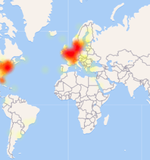 Des problèmes rapportés sur Snapchat // Source : downdetector.com Des problèmes rapportés sur Snapchat // Source : downdetector.com