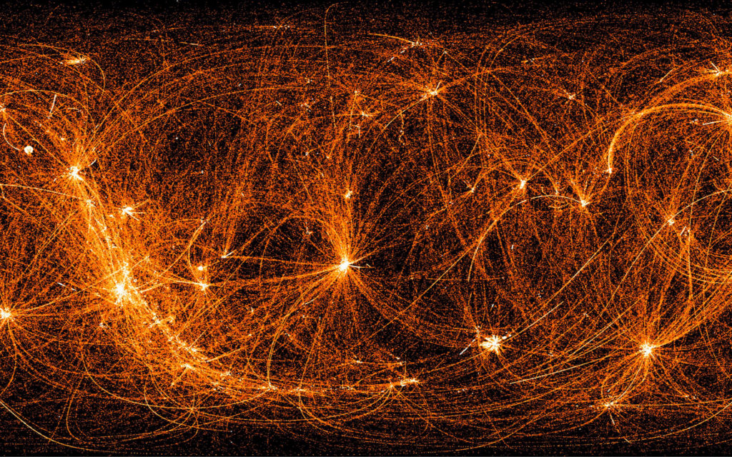 La carte de l'univers en rayons X de la Nasa. // Source : Nasa/NICER (photo recadrée) La carte de l'univers en rayons X de la Nasa. // Source : Nasa/NICER (photo recadrée)