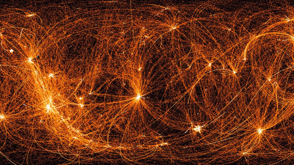 La carte de l'univers en rayons X de la Nasa. // Source : Nasa/NICER (photo recadrée) La carte de l'univers en rayons X de la Nasa. // Source : Nasa/NICER (photo recadrée)