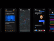 Le mode sombre sur iOS 13 // Source : Apple Events