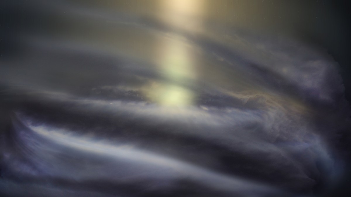 Une représentation de ce disque autour de Sagittarius A*. // Source : NRAO/AUI/NSF; S. Dagnello (photo recadrée) Une représentation de ce disque autour de Sagittarius A*. // Source : NRAO/AUI/NSF; S. Dagnello (photo recadrée)