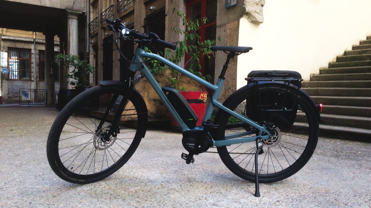 Vélo à assistance électrique Moustache // Source : Jean-Baptiste Lasserre pour Numerama Vélo à assistance électrique Moustache // Source : Jean-Baptiste Lasserre pour Numerama