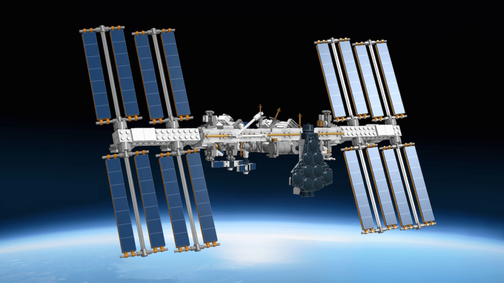 Le jouet Lego à l'effigie de l'ISS. // Source : Lego Ideas/XCLD Le jouet Lego à l'effigie de l'ISS. // Source : Lego Ideas/XCLD