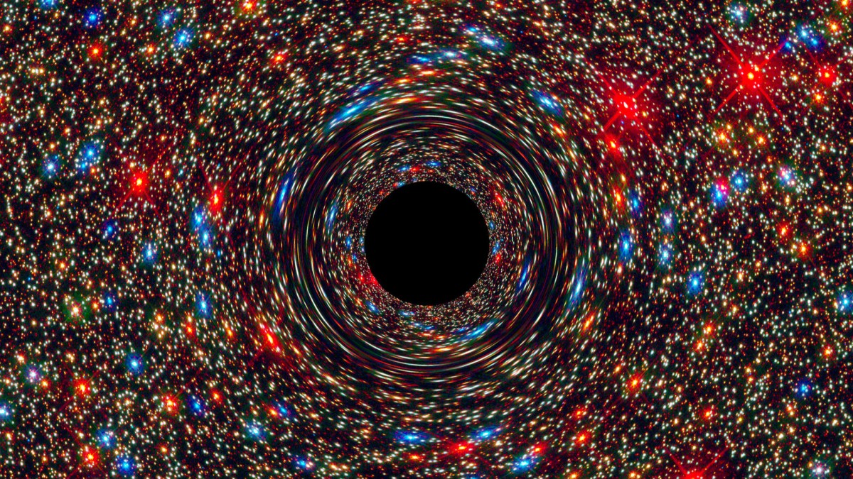 Un trou noir supermassif au centre d'une galaxie. // Source : Wikimedia/CC/NASA Goddard Space Flight Center (photo recadrée) Un trou noir supermassif au centre d'une galaxie. // Source : Wikimedia/CC/NASA Goddard Space Flight Center (photo recadrée)
