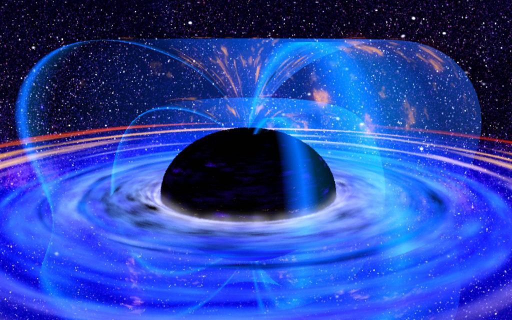 Une représentation d'un trou noir. // Source : Wikimedia/CC/XMM-Newton, ESA, NASA (photo recadrée) Une représentation d'un trou noir. // Source : Wikimedia/CC/XMM-Newton, ESA, NASA (photo recadrée)