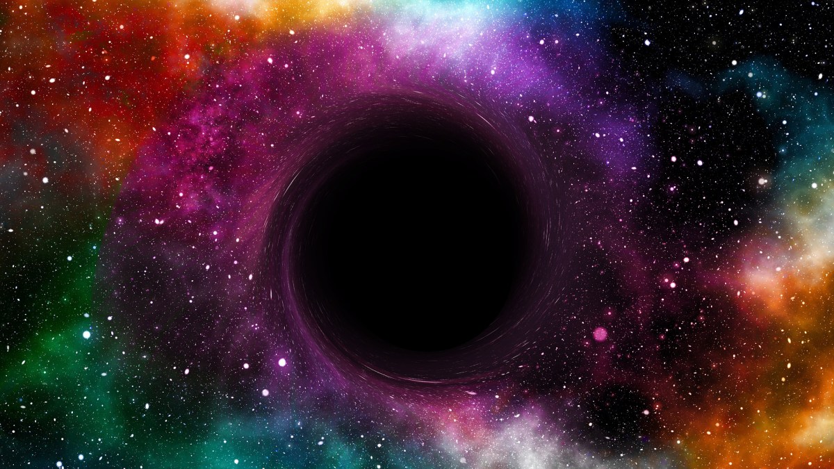 Une représentation d'un trou noir. // Source : Pixabay (photo recadrée) Une représentation d'un trou noir. // Source : Pixabay (photo recadrée)