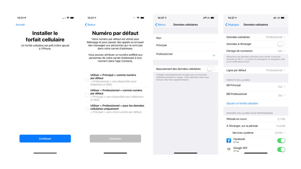 L'installation du forfait en cours // Source : Numerama L'installation du forfait en cours // Source : Numerama