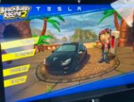 Beach Buggy Racing 2 pour Tesla // Source : Numerama