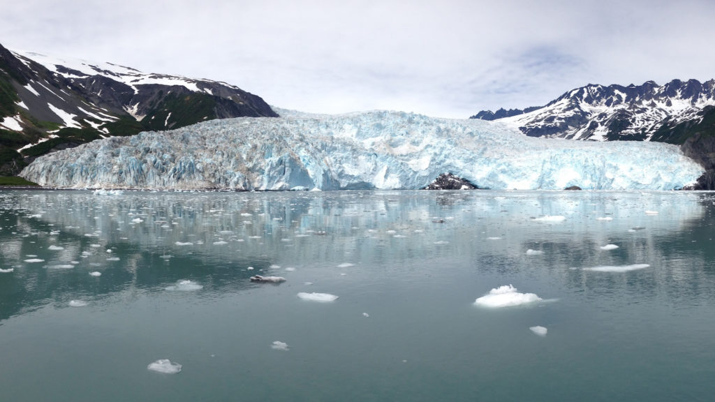 Un glacier en Alaska. // Source : Pixabay (photo recadrée) Un glacier en Alaska. // Source : Pixabay (photo recadrée)