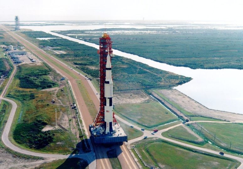 Apollo 8 a été lancé depuis une fusée Saturn V. // Source : Nasa