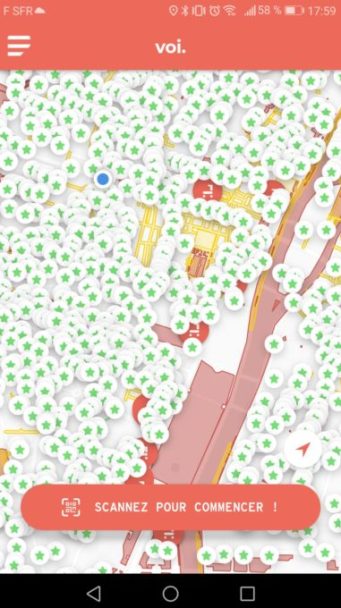 L'application Voi. // Source : Voi L'application Voi. // Source : Voi