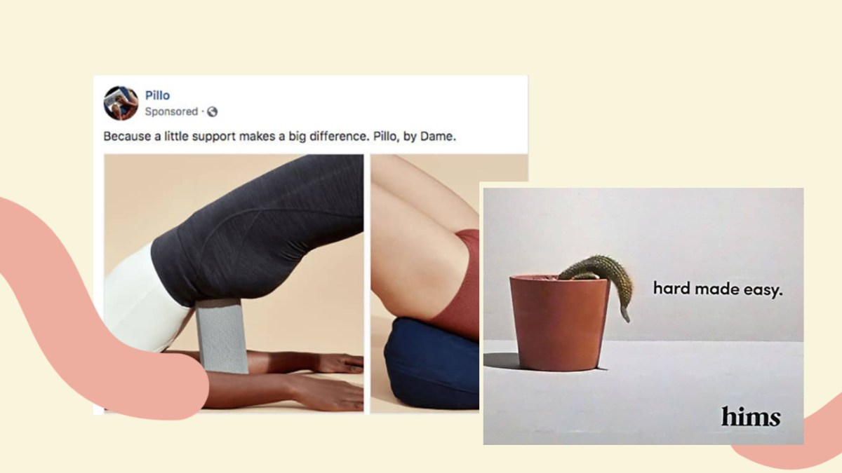 L'une de ces deux publicités a été censurée sur Facebook. // Source : Approved, Not approved L'une de ces deux publicités a été censurée sur Facebook. // Source : Approved, Not approved
