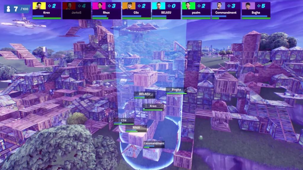Bugha en hauteur par rapport aux autres // Source : YouTube/Fortnite Bugha en hauteur par rapport aux autres // Source : YouTube/Fortnite