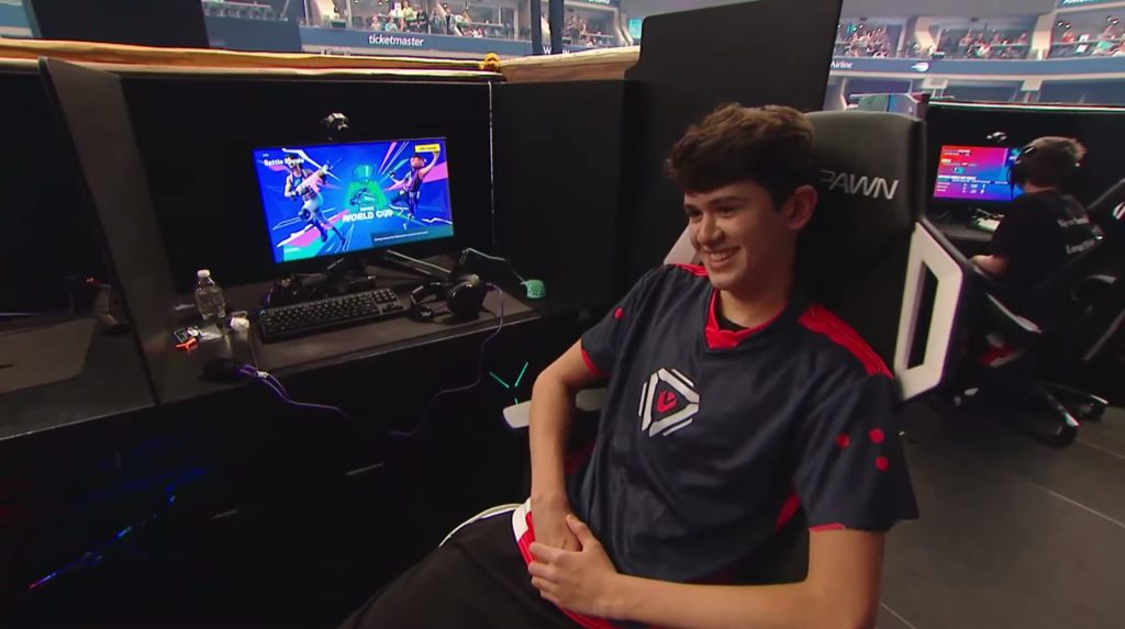 Bugha, le vainqueur solo de la Coupe du Monde de Fortnite // Source : YouTube/Fortnite Bugha, le vainqueur solo de la Coupe du Monde de Fortnite // Source : YouTube/Fortnite