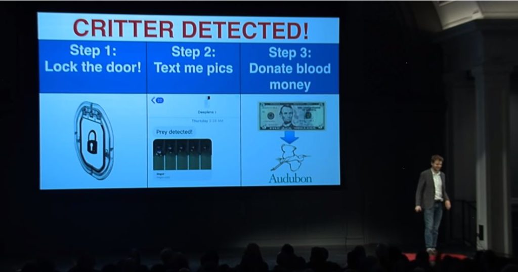 D'abord la détection, puis le SMS, puis le don. // Source : Capture d'écran YouTube D'abord la détection, puis le SMS, puis le don. // Source : Capture d'écran YouTube