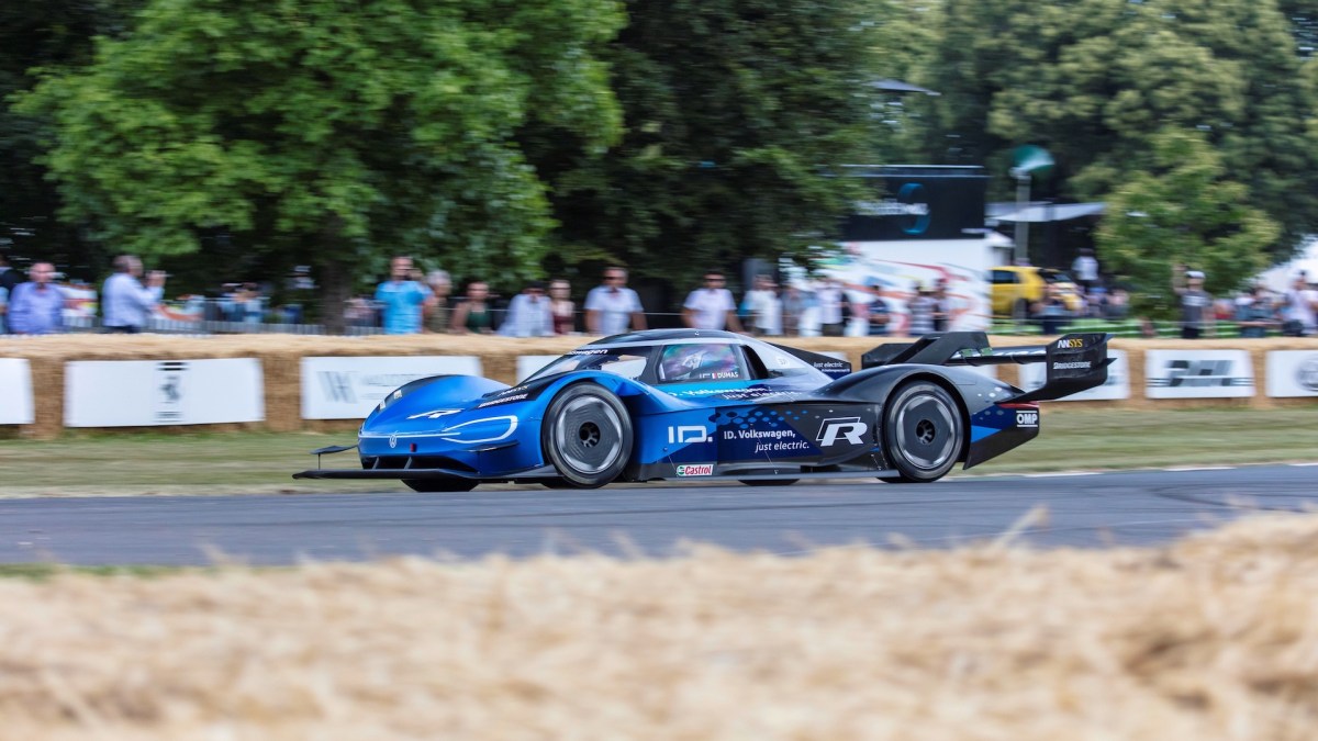 Volkswagen ID.R à Goodwood // Source : Volkswagen Volkswagen ID.R à Goodwood // Source : Volkswagen