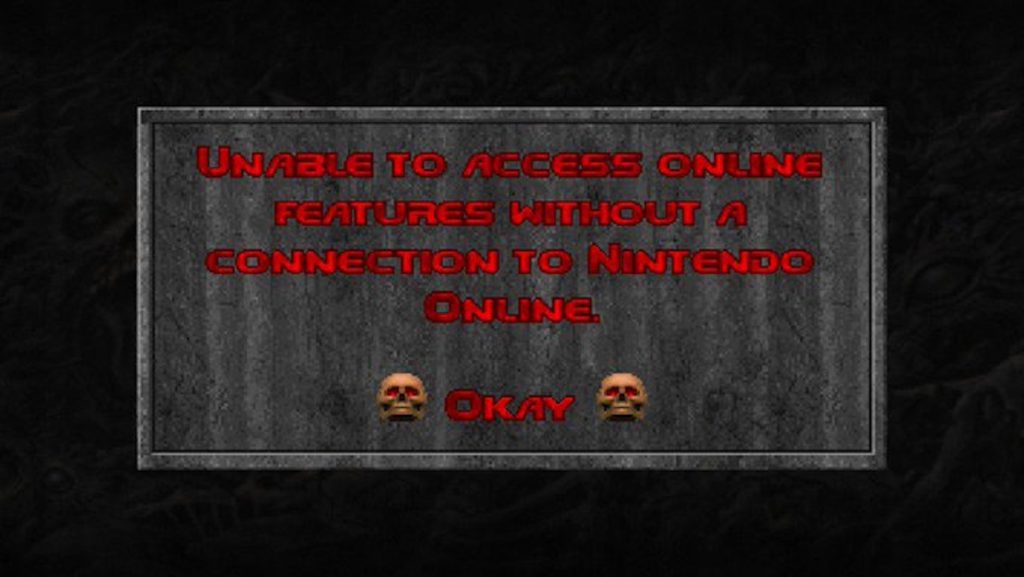 Capture du message sur Switch lorsqu'on lance Doom // Source : Twitter/mjc0961 Capture du message sur Switch lorsqu'on lance Doom // Source : Twitter/mjc0961