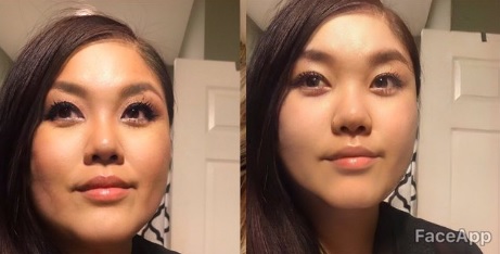 L'avant-après avec le filtre rajeunissant. // Source : @LisATLien / Twitter L'avant-après avec le filtre rajeunissant. // Source : @LisATLien / Twitter