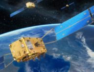 Des satellites Galileo. // Source : OHB/ESA (photo recadrée)