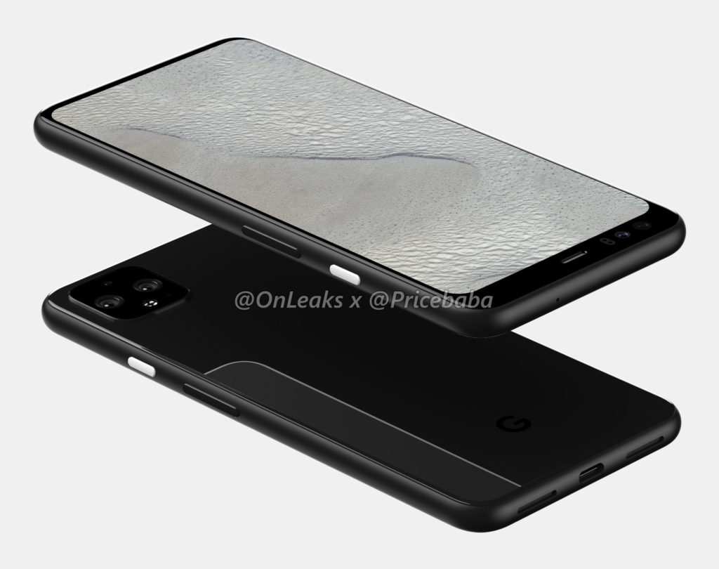 Rendu Google Pixel 4 XL // Source : OnLeaks (via Pricebaba) Rendu Google Pixel 4 XL // Source : OnLeaks (via Pricebaba)