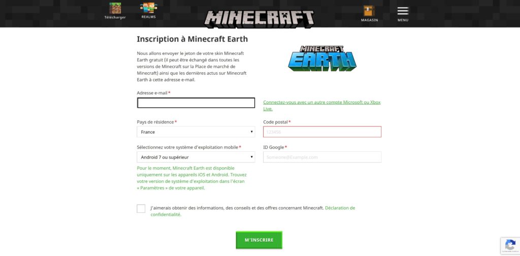 Vérifiez bien la version de votre système d'exploitation. // Source : Mojang