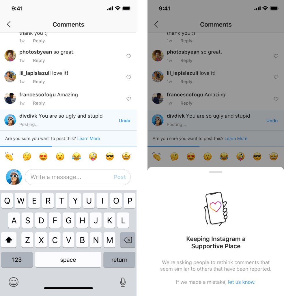La nouvelle fonctionnalité d'Instagram // Source : Instagram La nouvelle fonctionnalité d'Instagram // Source : Instagram