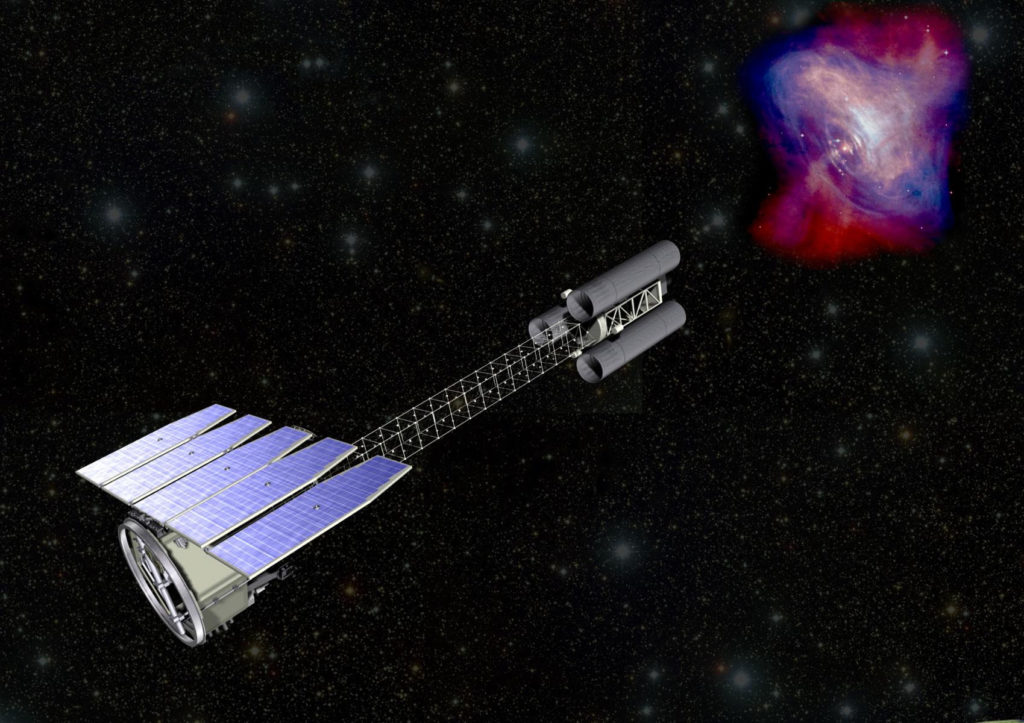 Le télescope IXPE. // Source : Wikimedia/CC/NASA Le télescope IXPE. // Source : Wikimedia/CC/NASA