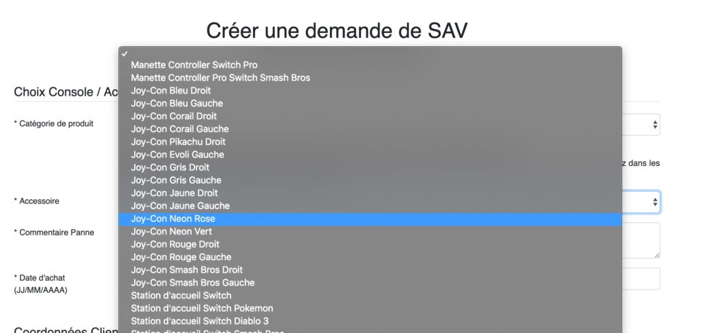 Le site du S.A.V. de Nintendo // Source : Nintendo Le site du S.A.V. de Nintendo // Source : Nintendo