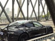 Porsche Taycan à Shanghai  // Source : Porsche