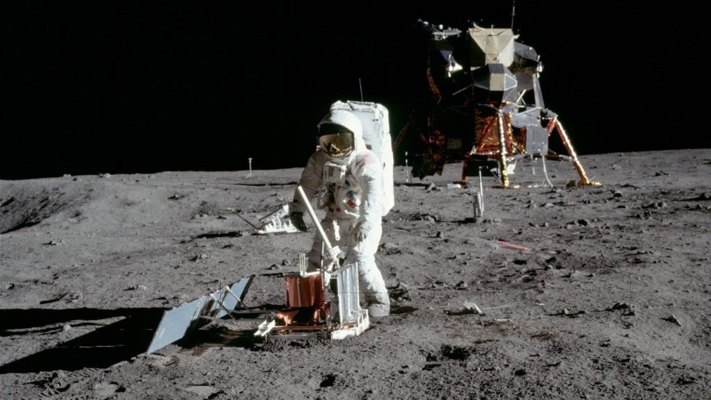 Buzz Aldrin sur la Lune. // Source : Flickr/CC/Marc Van Norden Buzz Aldrin sur la Lune. // Source : Flickr/CC/Marc Van Norden