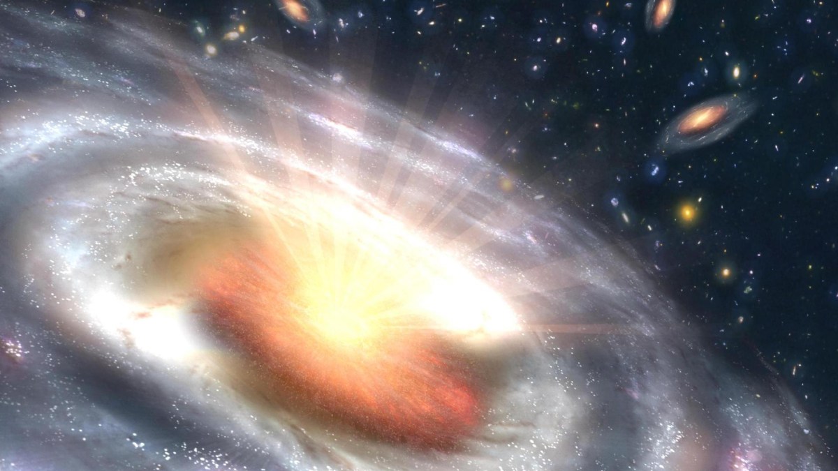 Un quasar. // Source : Wikimedia/CC/NASA (photo recadrée) Un quasar. // Source : Wikimedia/CC/NASA (photo recadrée)