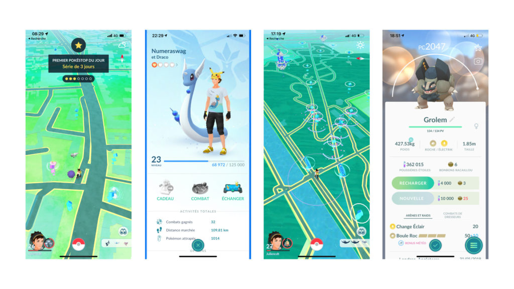 Pokéstop, amis, Pokémon étranges... le jeu est complet // Source : Capture d'écran Numerama Pokéstop, amis, Pokémon étranges... le jeu est complet // Source : Capture d'écran Numerama