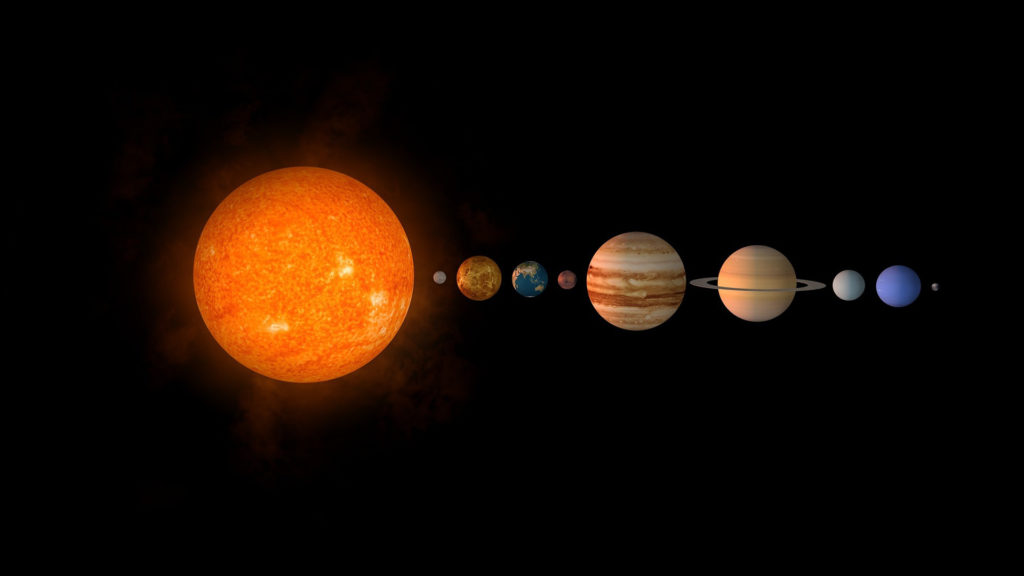 Une représentation du système solaire (avec Pluton). // Source : Pixabay (photo recadrée) Une représentation du système solaire (avec Pluton). // Source : Pixabay (photo recadrée)