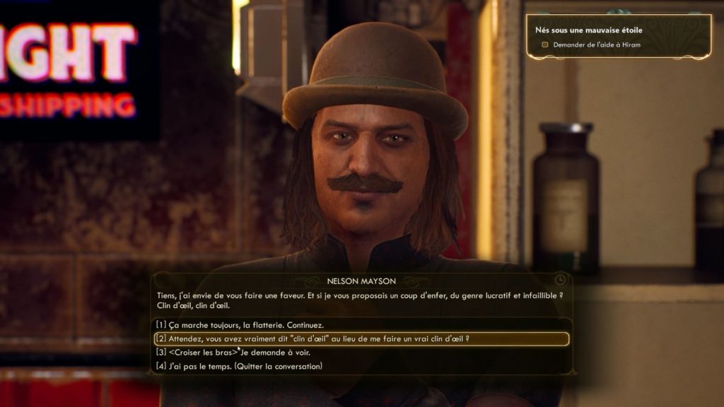 Les dialogues sont au cœur de l'expérience de jeu. // Source : Obsidian Entertainment Les dialogues sont au cœur de l'expérience de jeu. // Source : Obsidian Entertainment