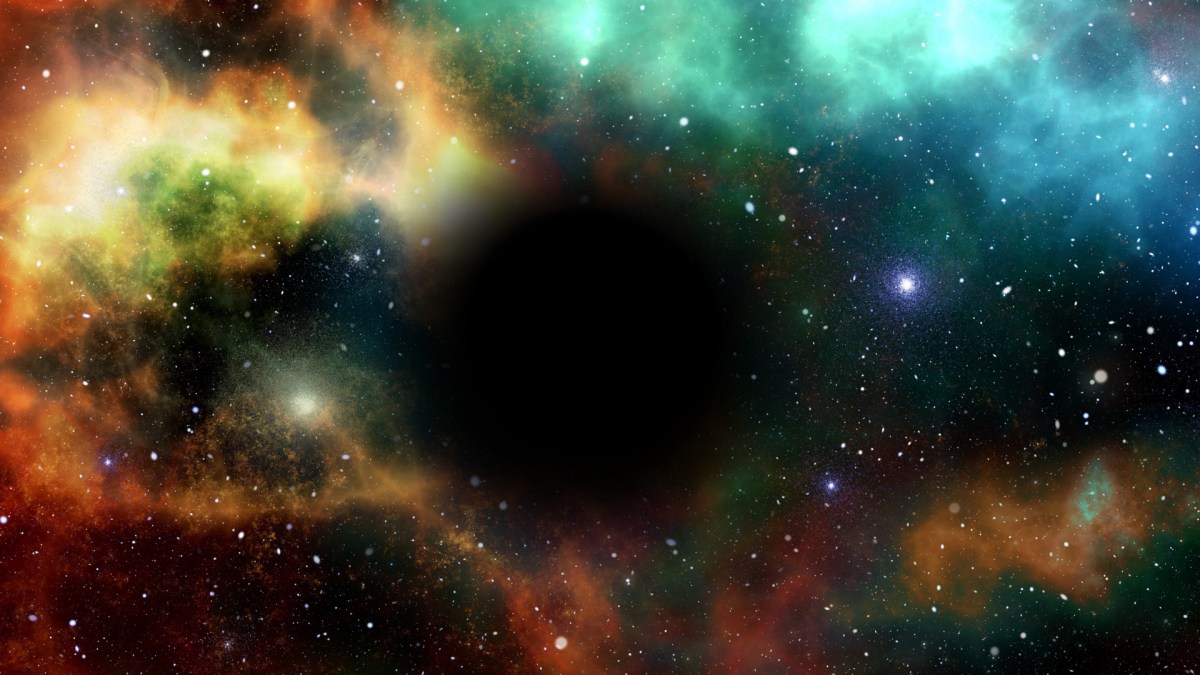 Une représentation d'un trou noir. // Source : Pixabay (photo recadrée) Une représentation d'un trou noir. // Source : Pixabay (photo recadrée)