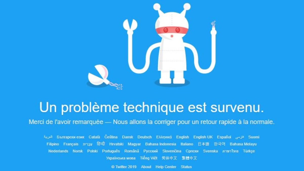 Twitter en panne jeudi 11 juillet 2019 Twitter en panne jeudi 11 juillet 2019