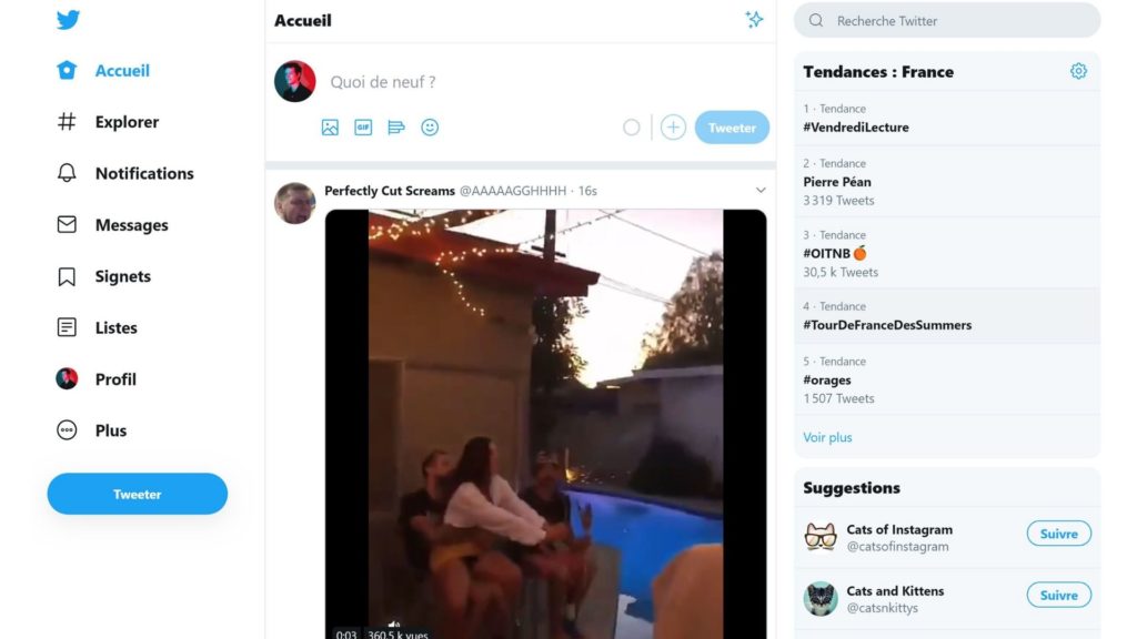 La nouvelle version web de Twitter. // Source : Twitter La nouvelle version web de Twitter. // Source : Twitter
