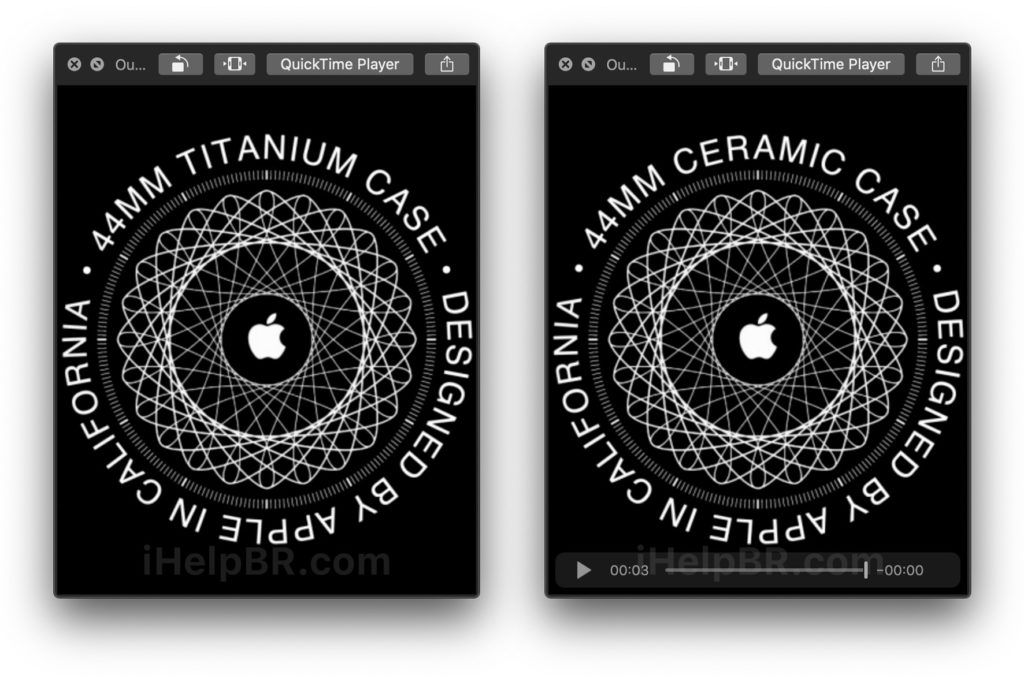 Apple Watch en céramique et en titane // Source : iHelpBR Apple Watch en céramique et en titane // Source : iHelpBR