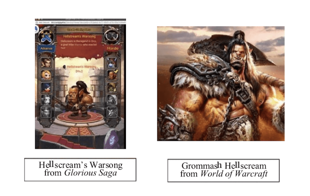 Plagiat chinois de Warcraft // Source : Blizzard Plagiat chinois de Warcraft // Source : Blizzard