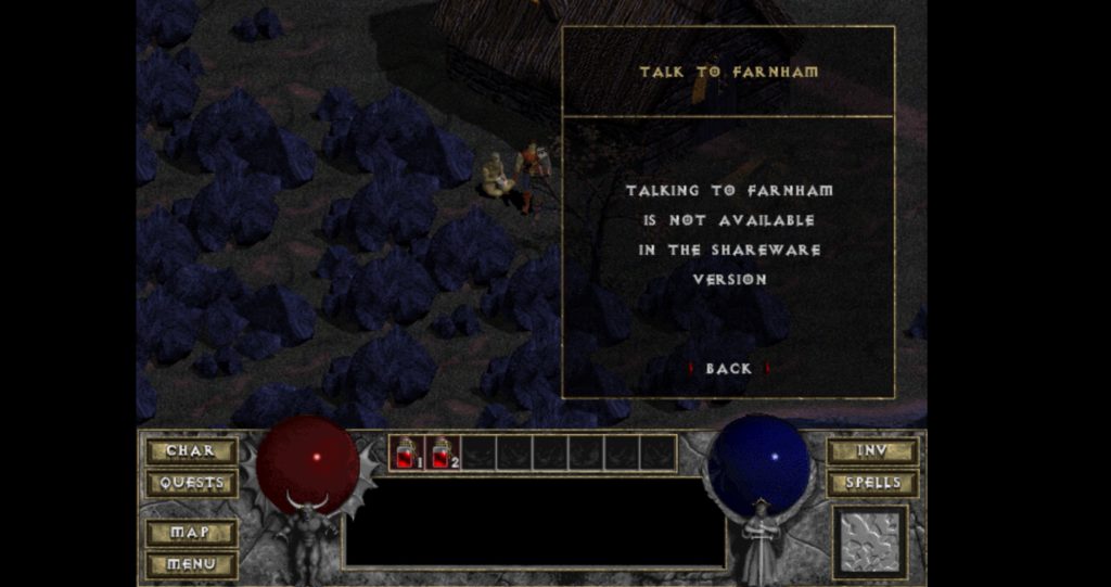 Diablo avec la version partageable // Source : diablo.rivsoft.net