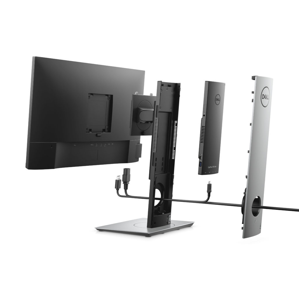 Dell Optiplex 7000 Series (Model 7070) ultra desktop, codename Mongoose, shown with P2419HC monitor Dell Optiplex 7000 Series (Model 7070) ultra desktop, codename Mongoose, shown with P2419HC monitor