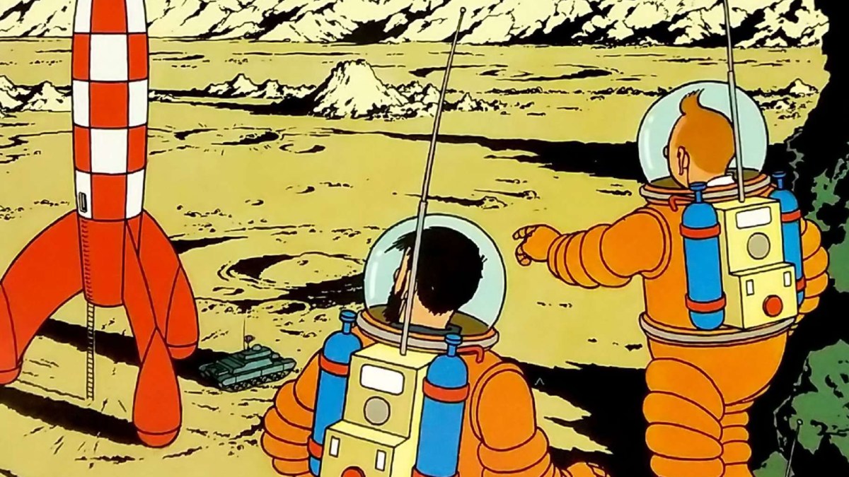 Extrait de Tintin sur la lune. // Source : Hergé Extrait de Tintin sur la lune. // Source : Hergé