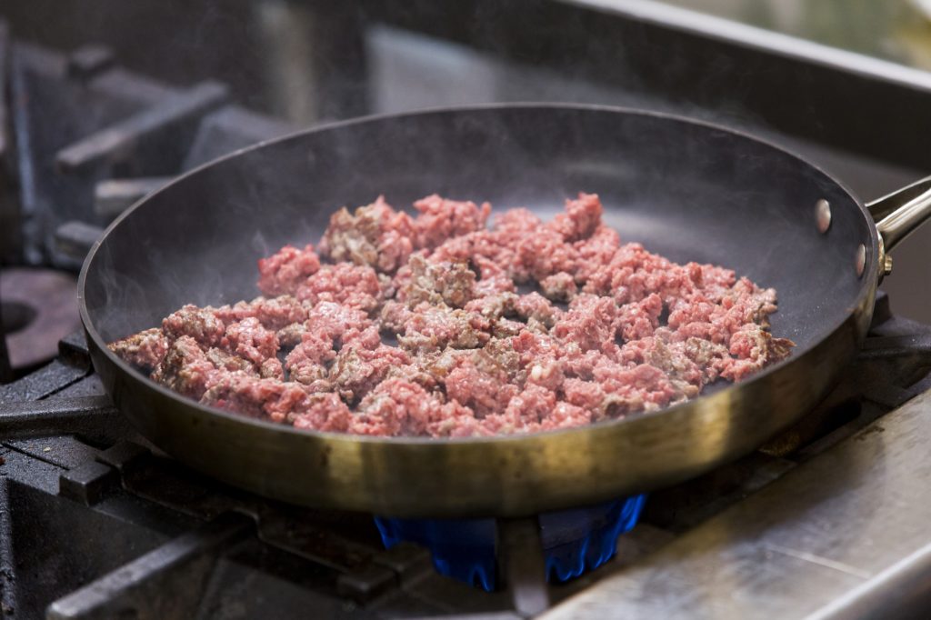 La viande Impossible Foods est en réalité végétale. // Source : Impossible Foods La viande Impossible Foods est en réalité végétale. // Source : Impossible Foods